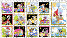 Load image into Gallery viewer, Go Doggie! Blocks White Panel by Loralie Designs® 692-412, by the panel
