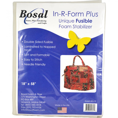 Bosal In-R-Form Plus Double Sided Fusible Foam Stabilizer 493-18, Little Turtle Cottage