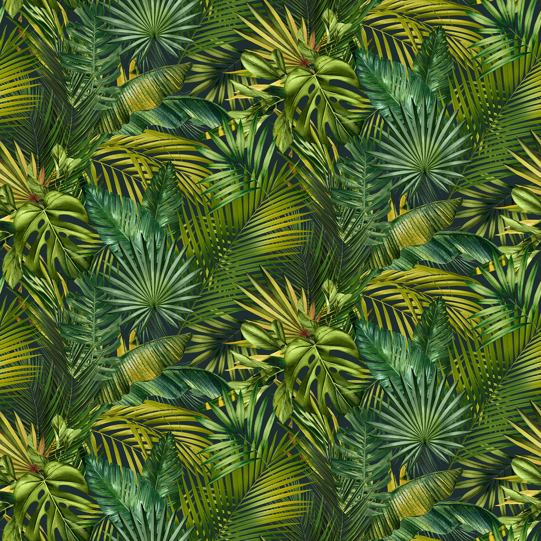 Northcott Jungle Queen Tropical Leaves 25521-76, Little Turtle Cottage