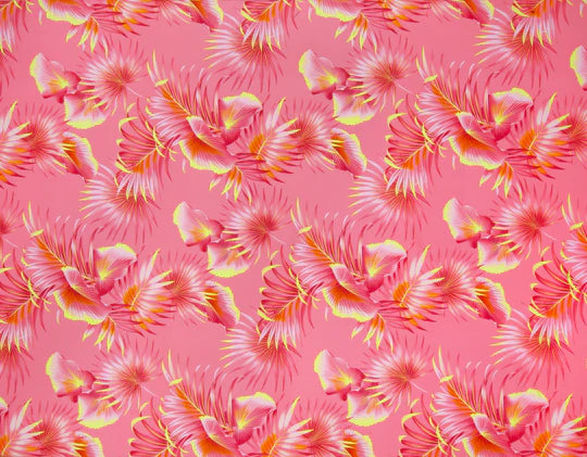 Tropical Airbrushed Tropical Palm Leaves, Little Turtle Cottage