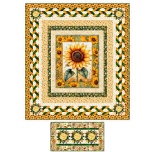 Load image into Gallery viewer, Sunflower Award Quilt Kit, Little Turtle Cottage
