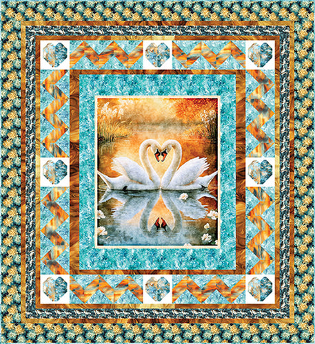 Love on the Lake Quilt Pattern, Little Turtle Cottage