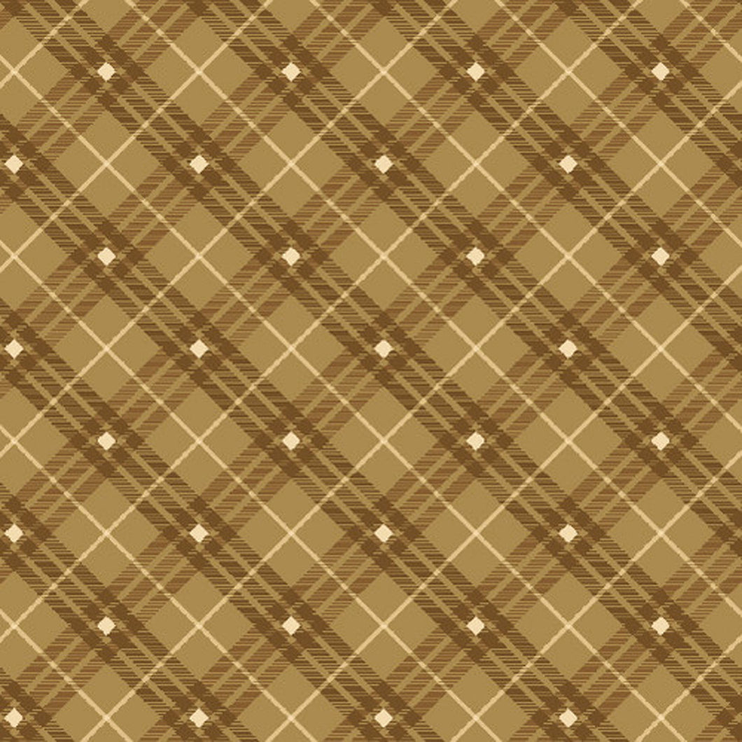 Bias Plaid Basics from Henry Glass, Light Brown 9611-31 by the yard