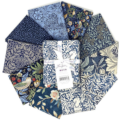 Morris & Co. Twilight Fat Quarter, Little Turtle Cottage