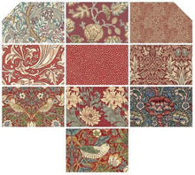 Load image into Gallery viewer, Morris &amp; Co. Antique Red Fat Quarter, Little Turtle Cottage
