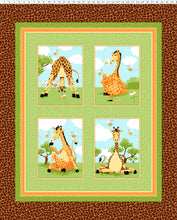 Load image into Gallery viewer, Zoe the Giraffe by SusyBee® for Clothworks 36" Framed Panel SB20357-280, by the Panel
