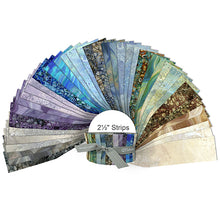 Load image into Gallery viewer, QT Fabrics Surge Storm 2-1/2&quot; x 42&quot; 42pcs Jelly Roll Strips SUST, Little Turtle Cottage
