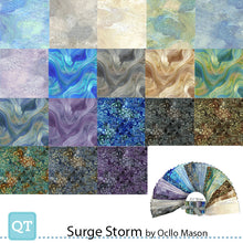 Load image into Gallery viewer, QT Fabrics Surge Storm 2-1/2&quot; x 42&quot; 42pcs Jelly Roll Strips SUST, Little Turtle Cottage
