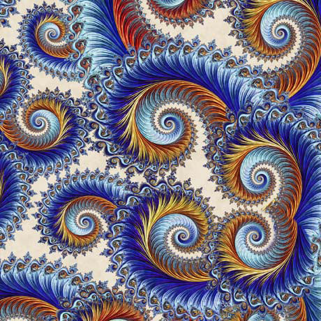 Twilight Swirl Scroll by QT Fabrics, Little Turtle Cottage