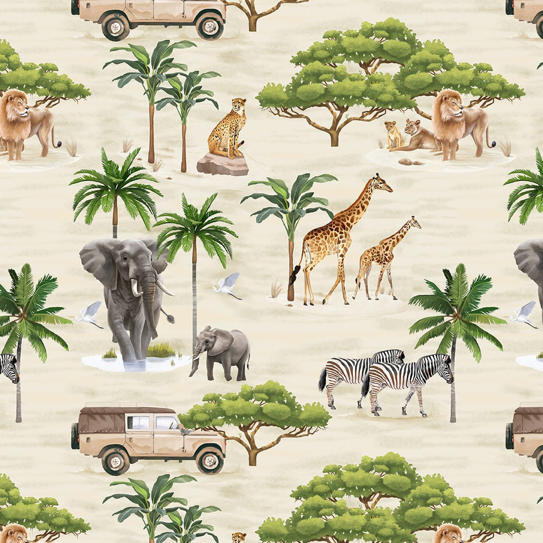 SAFARI SIGHTS from Blank Quilting, Safari Scenic 3626-41, by the yard