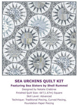 Load image into Gallery viewer, Sea Urchins - Sea Sisters Quilt Kit, Little Turtle Cottage
