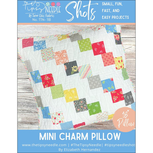 Shots - Mini Charm Pillow Pattern TTN-118, Little Turtle Cottage