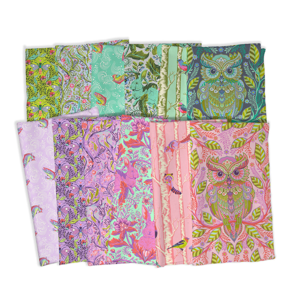 COMING SOON! Pre-Order Now. Full Moon Forest II by Tula Pink for FreeSpirit, 1 yard Bundle (12 pcs) PWTP1YD.FULLMOON