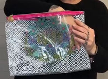 Load image into Gallery viewer, Tula Pink Dragon Your Feet Medium Zip Project Bag, Little Turtle Cottage
