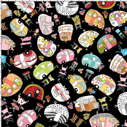 Vintage Holiday Happy Camper by Loralie Designs®, Little Turtle Cottage
