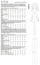 Load image into Gallery viewer, Vogue Pattern V1716 Misses Blazer, Belt &amp; Pants, Little Turtle Cottage
