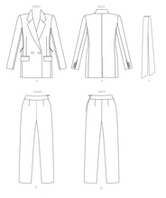 Load image into Gallery viewer, Vogue Pattern V1716 Misses Blazer, Belt &amp; Pants, Little Turtle Cottage

