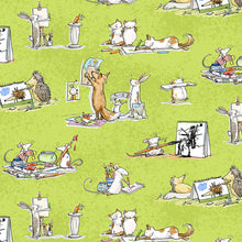 Load image into Gallery viewer, Art Club by Anita Jeram for Clothworks, Little Turtle Cottage
