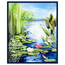 Load image into Gallery viewer, Dragonfly Days from Clothworks, Little Turtle Cottage
