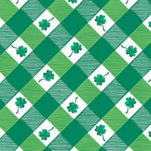 Load image into Gallery viewer, Lucky Gnomes by Kanvas Studio for Benartex Lucky Plaid Kelly Green 12665-43 - Little Turtle Cottage

