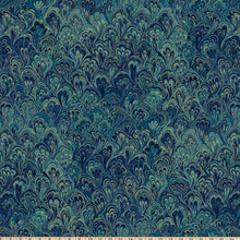 Load image into Gallery viewer, Northcott The Art of Marbling Marble 2 Blue Lagoon 23401-68, by the yard
