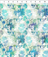 Garden of Dreams Sprigs Teal Glow by Jason Yenter 5JYL-2 - Little Turtle Cottage