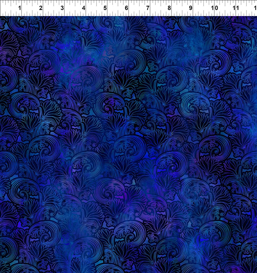 Tapestry Swirl Blue by Jason Yenter 6TAP-2 Little Turtle Cottage