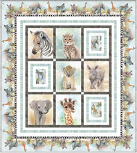 Load image into Gallery viewer, Baby Safari Animals by P&amp;B Panel, 2 Block BSAN-4841-PA, by the Panel
