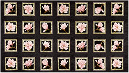 Accent On Magnolias by Jackie Robinson for Benartex, Blooms Coral 3616 20 - Little Turtle Cottage