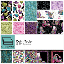 Load image into Gallery viewer, Benartex Cat-I-Tude 10&quot; Square Layer Cake CTT10PK - Little Turtle Cottage
