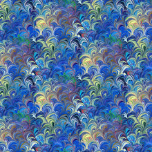 Load image into Gallery viewer, Benartex Poured Color Cosette Blue/Multi 12355-55 Little Turtle Cottage

