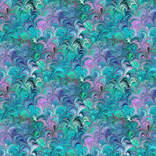 Load image into Gallery viewer, Benartex Poured Color Cosette Teal/Multi 12355-84 Little Turtle Cottage
