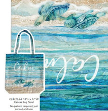 Load image into Gallery viewer, Northcott Turtle Bay Canvas Tote 28&quot; x 43&quot; C24723-64, Panel

