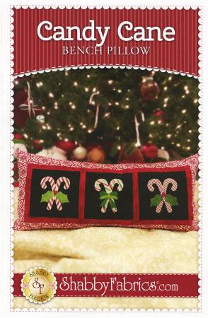 Candy Cane Bench Pillow Pattern SF49822 - Little Turtle Cottage