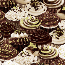 Load image into Gallery viewer, Chocolicious by Kanvas Studio for Benartex, Cupcake Dreams 9851-77 - Little Turtle Cottage
