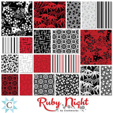 Load image into Gallery viewer, Ruby Night 5&quot; Charm Squares by Clothworks  SQ298 | Little Turtle Cottage
