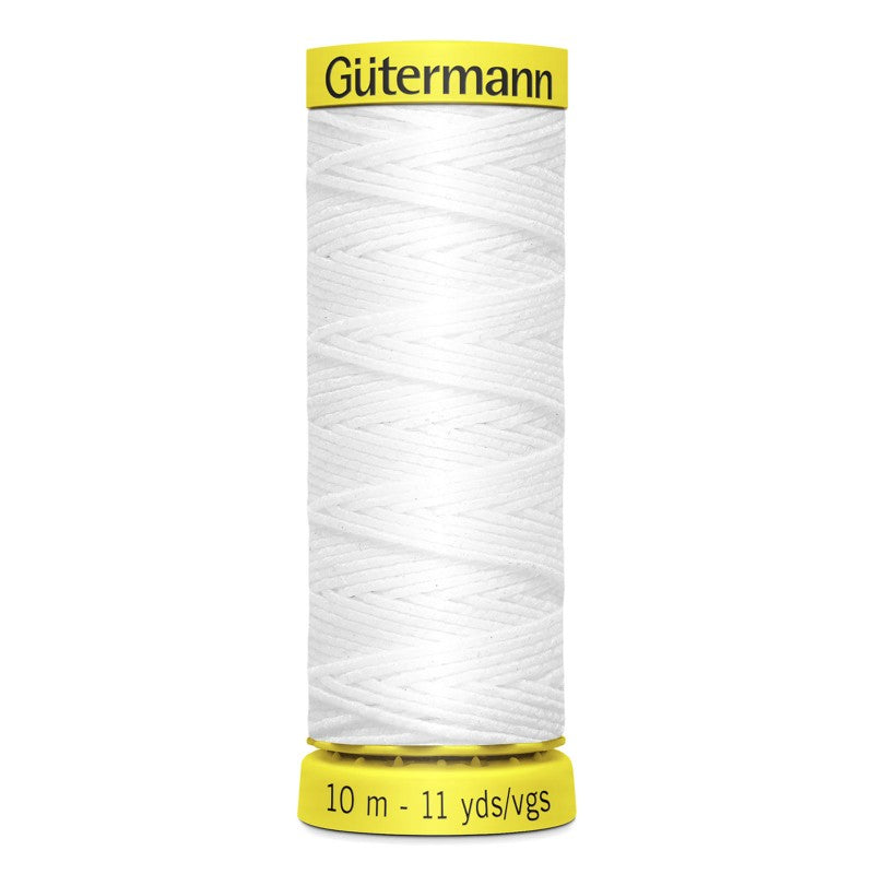 Gutermann Elastic Sewing Thread-White 11 yds