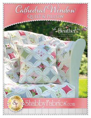 Cathedral Window Quilt & Pillow Pattern SF49877 - Little Turtle Cottage