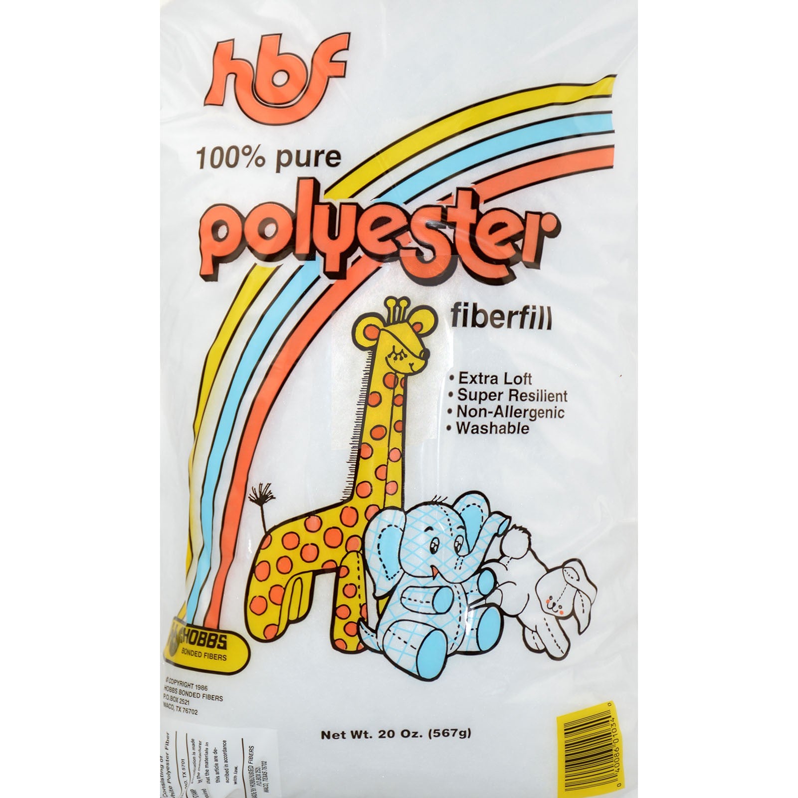 Hobbs polyester fiberfill