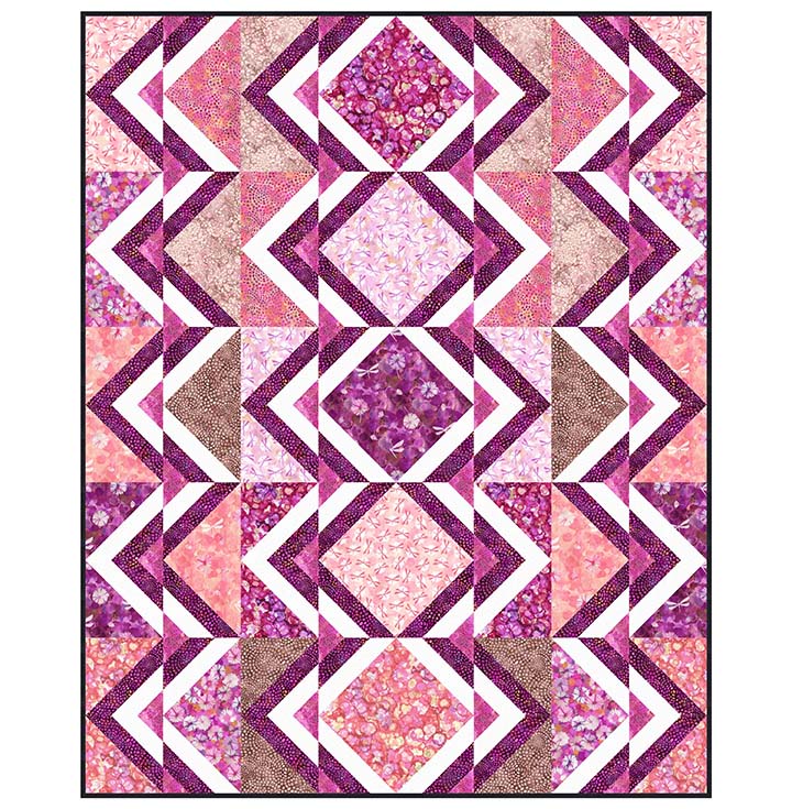 Inside Out Quilt Kit, Northcott Dragonfly Dreams (2 sizes to choose from)