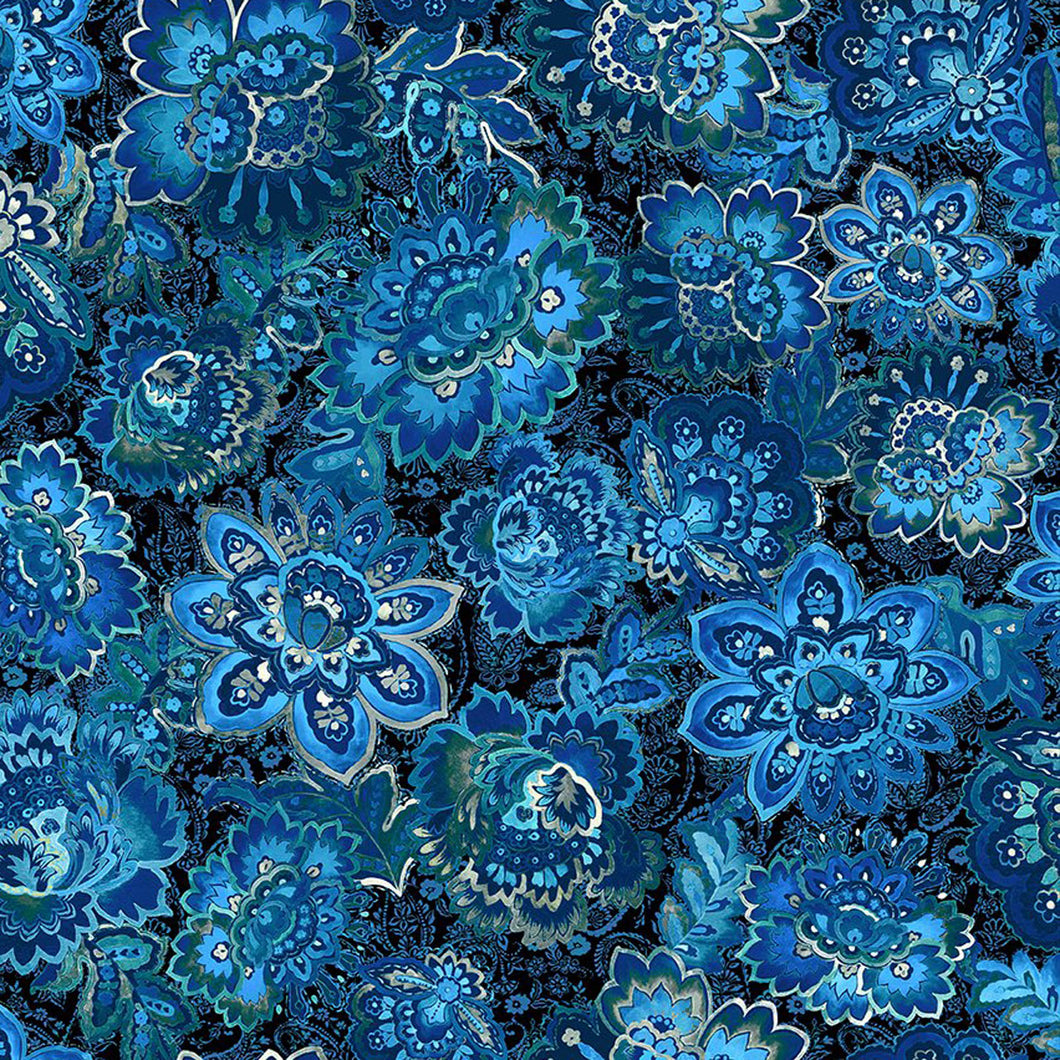 Resplendent Blue Bloom 2JYO-2 by Jason Yenter - Little Turtle Cottage