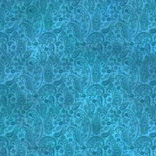 Load image into Gallery viewer, Resplendent Teal Paisley Tonal 8JYO-3 by Jason Yenter - Little Turtle Cottage
