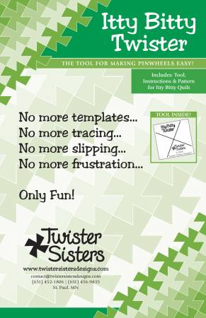 Itty Bitty Twister Pinwheel by Twister Sisters Designs - Little Turtle Cottage
