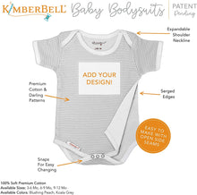 Load image into Gallery viewer, Kimberbell Baby Bodysuit set of 2, Grey or Peach, Ready for Applique or Embroidery of your design
