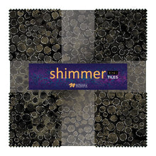 Load image into Gallery viewer, Northcott Artisan Spirit Shimmer Metallic Black Earth 10&quot; Square Tile Play Layer Cake - Little Turtle Cottage
