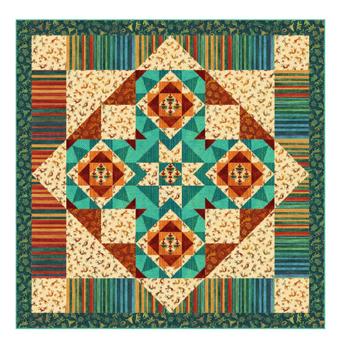 Canyon Lands by Reeze L Hanson of Morning Glory Designs Quilt Pattern Northcott Stonehenge Sun Valley 2 collection - Little Turtle Cottage