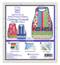 Load image into Gallery viewer, June Taylor &quot;Quilt As You Go&quot; Clothing Coverall, Adult Bib / Apron JT-1456 - Little Turtle Cottage
