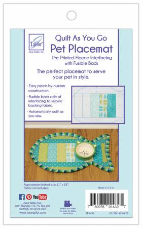 Quilt As You Go Pet Placemat Cat JT-1439