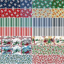 Load image into Gallery viewer, Robert Kaufman Yuletide Bells Holiday Colorstay 10&quot; Squares Layer Cake, 42pcs 100% Cotton Little Turtle Cottage
