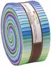 Load image into Gallery viewer, Robert Kaufman Kona Solid Sunset Palette 2.5&quot; x 44&quot; (WOF) Jelly Roll Little Turtle Cottage
